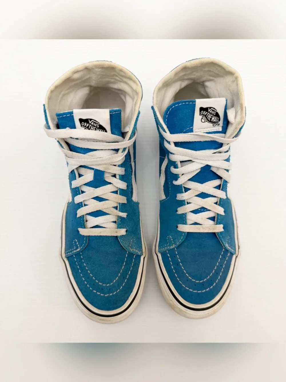 Vans Sk8-Hi Tapered Color Theory sneakers in the Mediterranean Blue